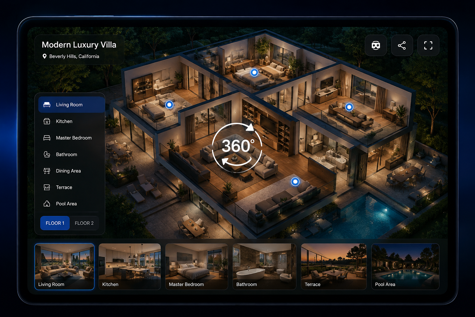 3D virtual tour screenshot